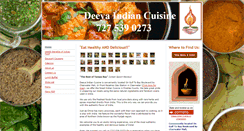 Desktop Screenshot of deeyaindiancuisine.com